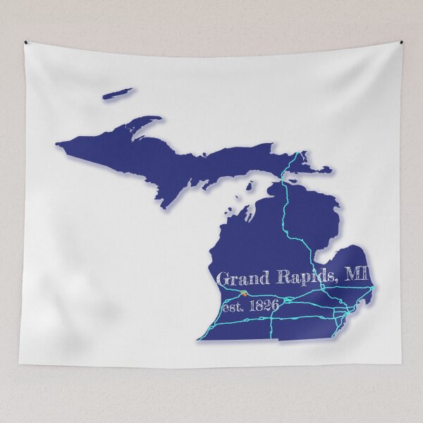 Item preview, Grand Rapids, MI [Blue] designed and sold by PhilbonianDezin.