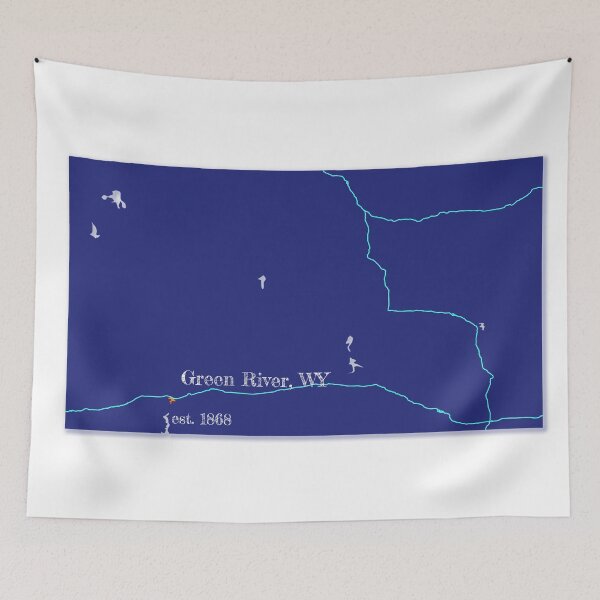 Item preview, Green River, WY [Blue] designed and sold by PhilbonianDezin.