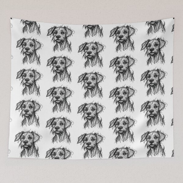 Item preview,  A dog drawn in pencil. designed and sold by MagelliShop.