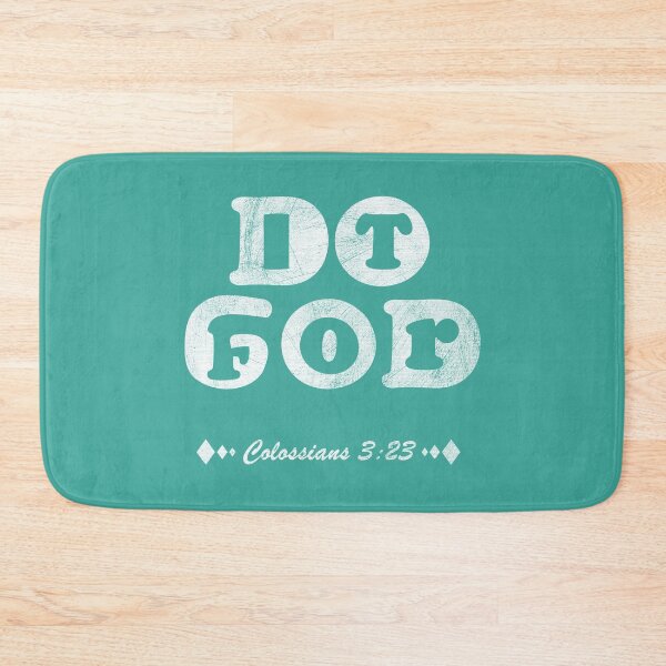 Item preview, Colossians 3 23 - do it for god - typography - white bible verse illusion design designed and sold by ZechJohnRB.