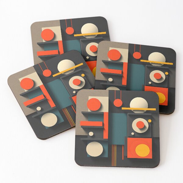 Item preview, Abstract Constructivist Art - Geometric Bauhaus Modern Design designed and sold by AbdS07.