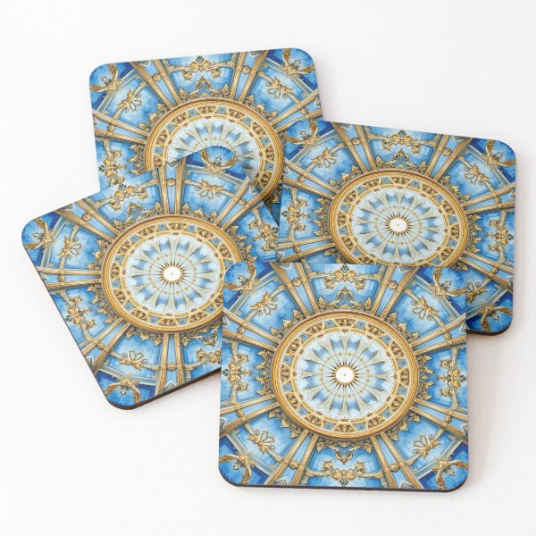 Item preview, Ornate Baroque Ceiling with Gold Embellishments and Light designed and sold by semenol.
