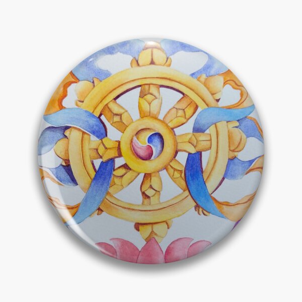 Item preview, 8 Buddhist Auspicious symbols The Dharma Wheel designed and sold by Yarlseri.