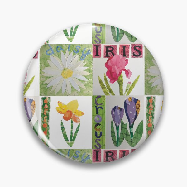 Item preview, Medley of collage flowers designed and sold by Nancy Salus.
