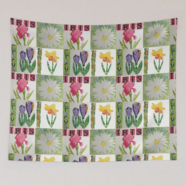 Item preview, Medley of collage flowers designed and sold by Nancy Salus.