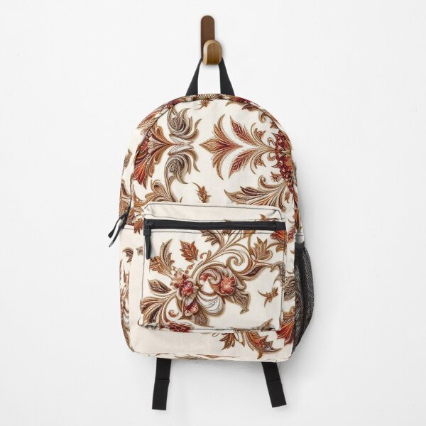Item preview, Floral Mandala with Rich Red, Gold, Cream Tones designed and sold by semenol.