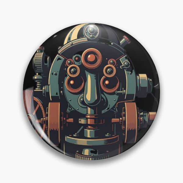 Item preview, Steampunk Mechanical Face - Victorian Industrial Gear Portrait  designed and sold by AbdS07.