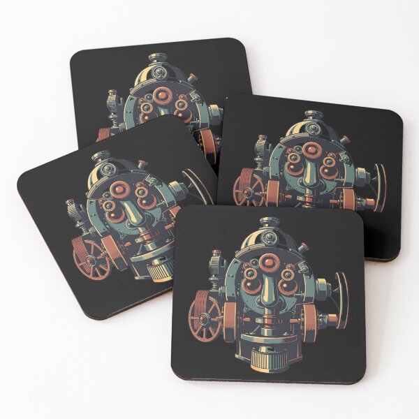 Item preview, Steampunk Mechanical Face - Victorian Industrial Gear Portrait  designed and sold by AbdS07.