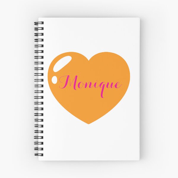 Item preview, Monique Name with Orange Heart  designed and sold by Monika Howarth.