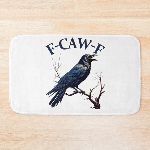 Item preview, black crow, f-caw-f funny black bird designed and sold by studiopekepeke.