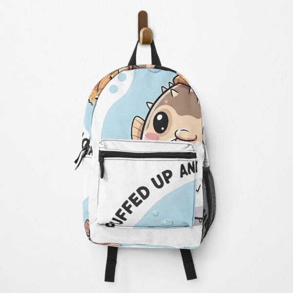 Item preview, Puffed Up and Ready, Sheesh! – Kawaii Pufferfish Meme Digital Art designed and sold by AnnDesignStudio.