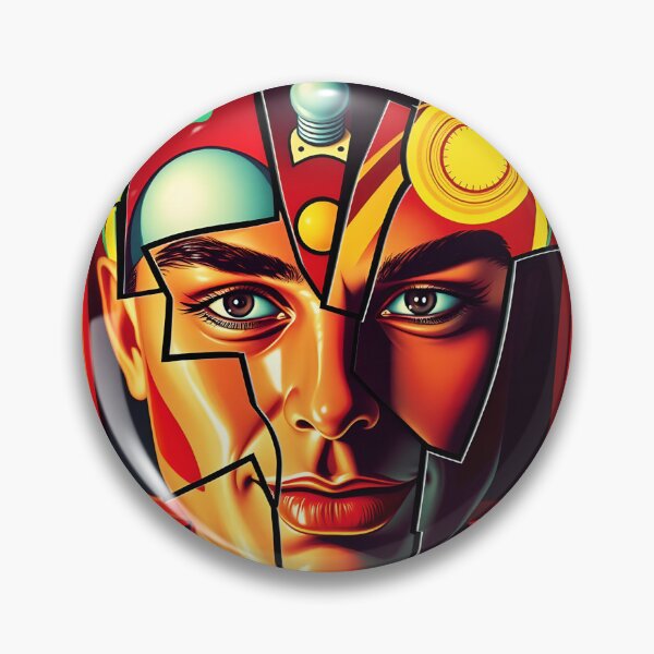 Item preview, Abstract Geometric Portrait - Modern Cubist Face Art Composition  designed and sold by AbdS07.