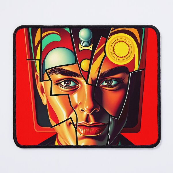 Item preview, Abstract Geometric Portrait - Modern Cubist Face Art Composition  designed and sold by AbdS07.