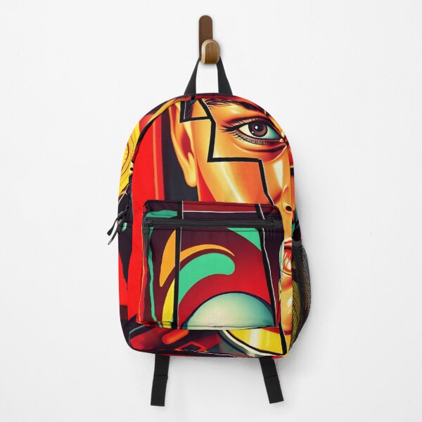 Item preview, Abstract Geometric Portrait - Modern Cubist Face Art Composition designed and sold by AbdS07.