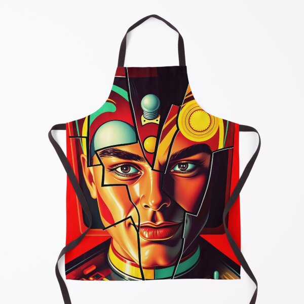 Item preview, Abstract Geometric Portrait - Modern Cubist Face Art Composition designed and sold by AbdS07.