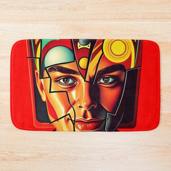 Item preview, Abstract Geometric Portrait - Modern Cubist Face Art Composition  designed and sold by AbdS07.