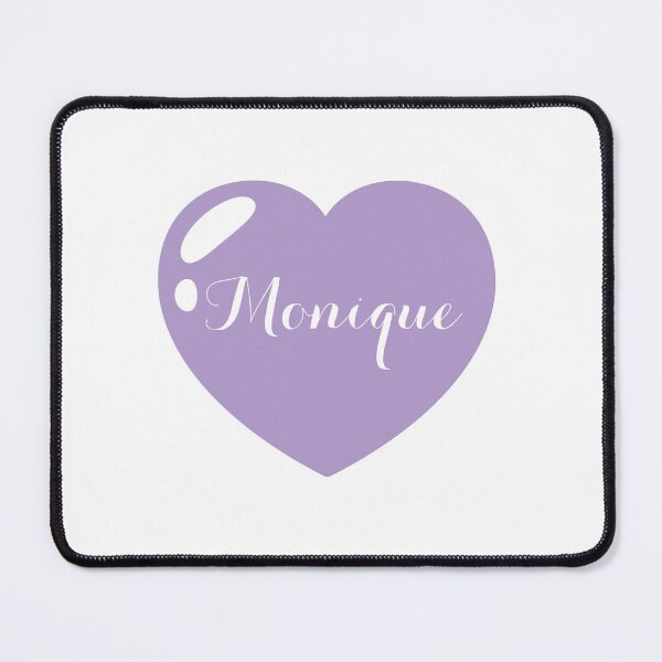 Item preview, Monique Name with purple Heart  designed and sold by Monika Howarth.