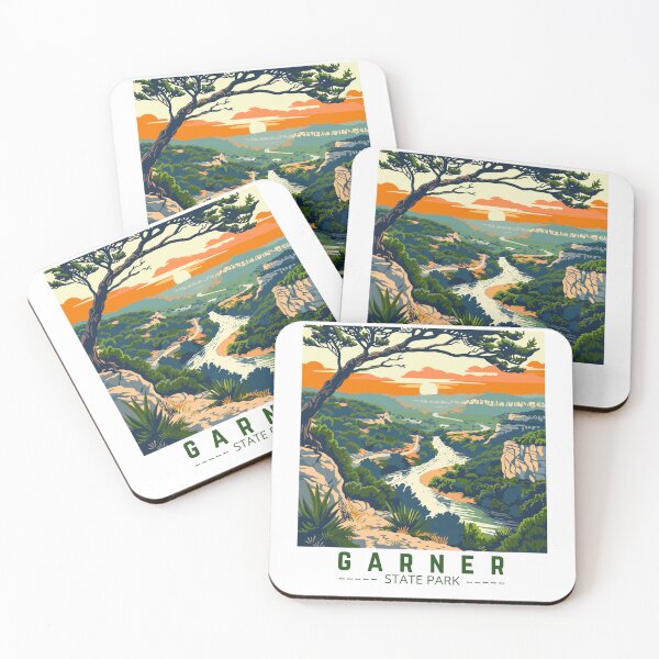 Item preview, Garner State Park in Texas, USA Vintage Art Travel Landscape designed and sold by MaateoDesign.