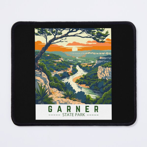 Item preview, Garner State Park in Texas, USA Vintage Art Travel Landscape designed and sold by MaateoDesign.