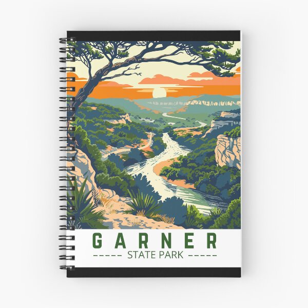 Item preview, Garner State Park in Texas, USA Vintage Art Travel Landscape designed and sold by MaateoDesign.