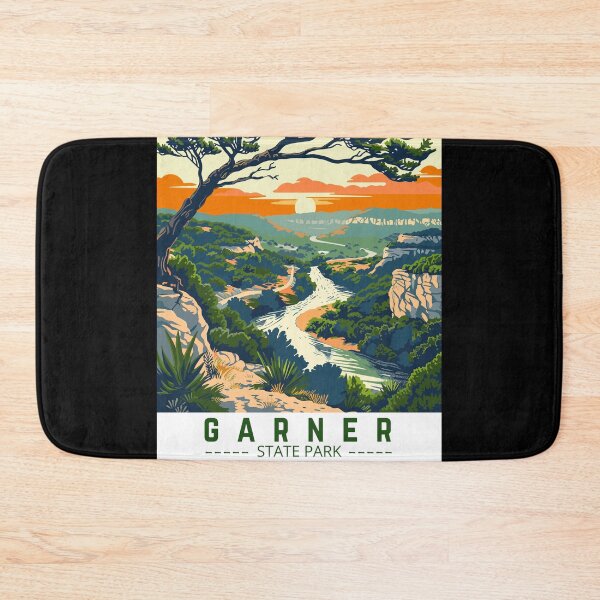 Item preview, Garner State Park in Texas, USA Vintage Art Travel Landscape designed and sold by MaateoDesign.