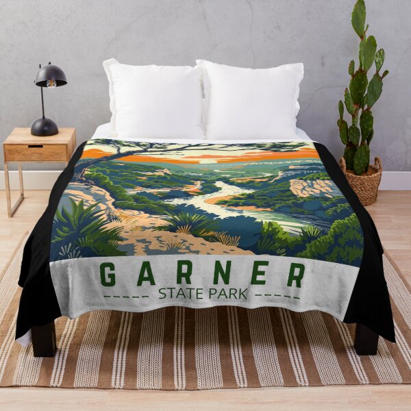 Item preview, Garner State Park in Texas, USA Vintage Art Travel Landscape designed and sold by MaateoDesign.