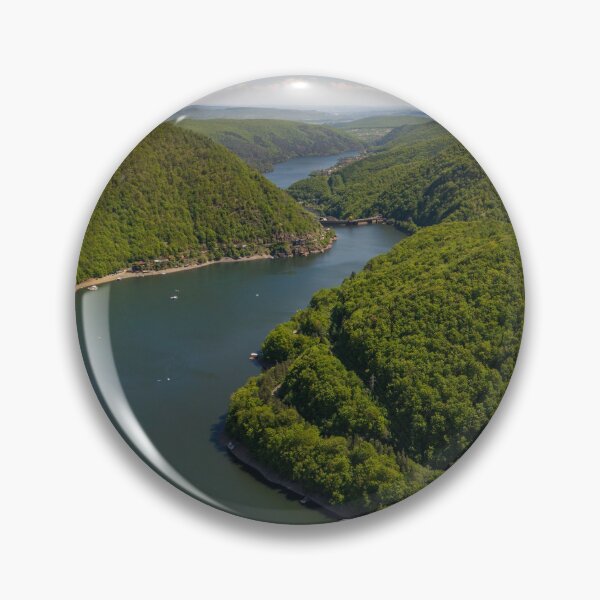Item preview, Aerial view of Tarnita Lake surrounded by forested hills designed and sold by PR7 photography.