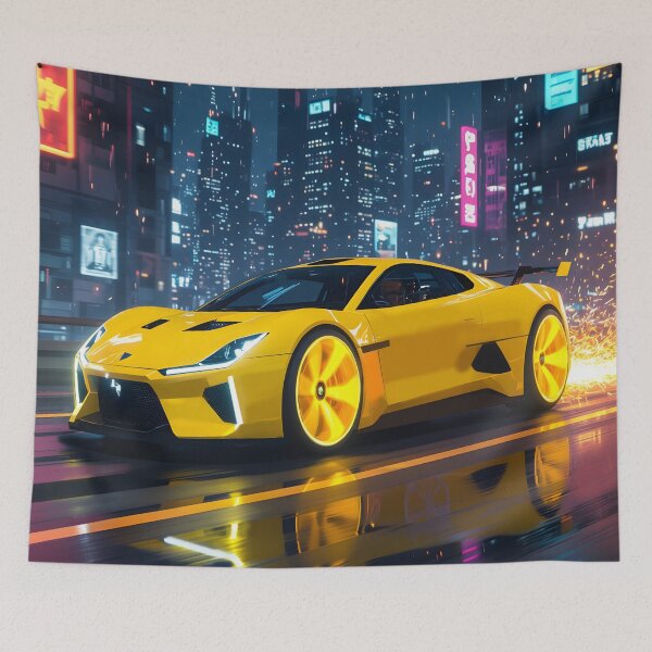 Item preview, Cyber Lemon Racer :  Neon Racer T-shirt Design designed and sold by Felia001.