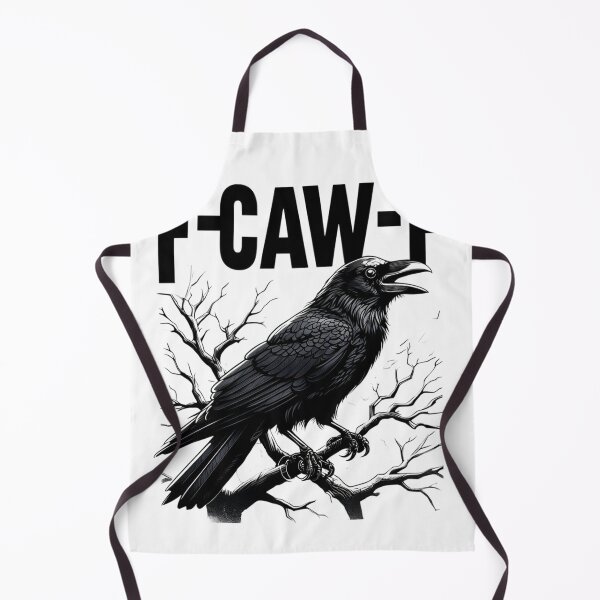 Item preview, black crow, f-caw-f funny black bird designed and sold by studiopekepeke.