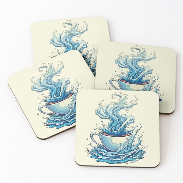 Item preview, Coffee Splash: Dynamic Art designed and sold by Health And Fitness Posts e-Store.