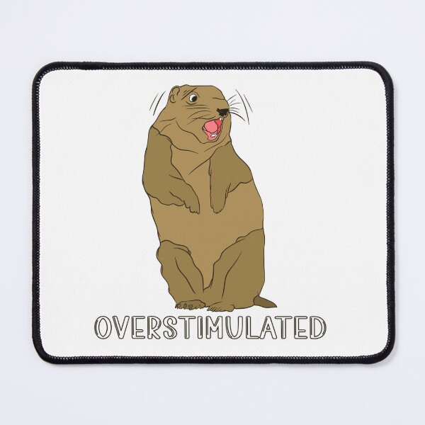 Item preview, Overstimulated groundhog designed and sold by nostakesart.