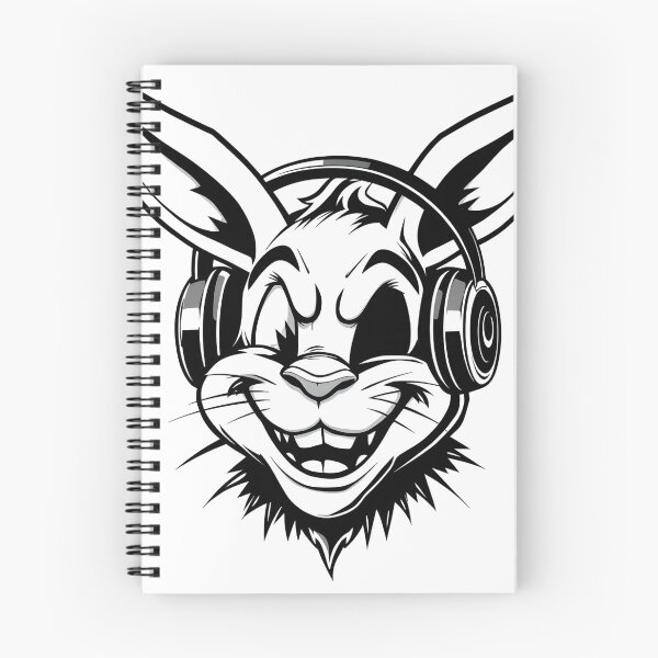 Item preview, Space DJ Rabbit - Futuristic Animal Music Art designed and sold by AbdS07.