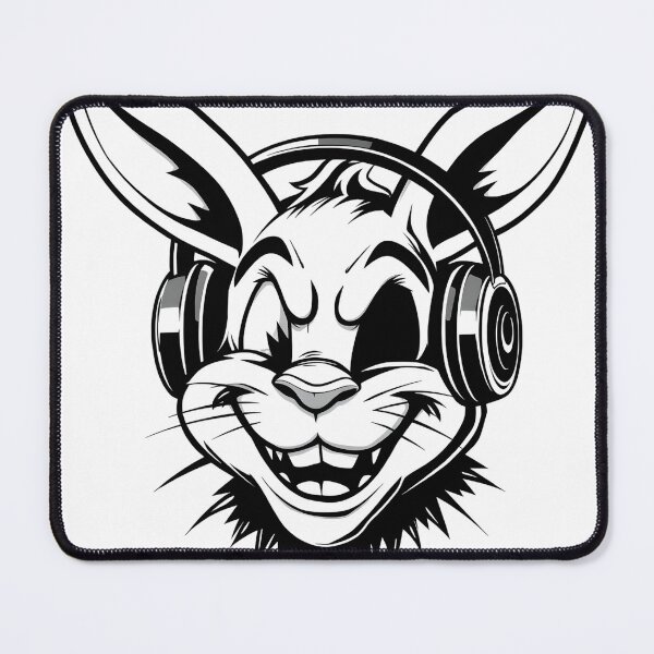 Item preview, Space DJ Rabbit - Futuristic Animal Music Art designed and sold by AbdS07.