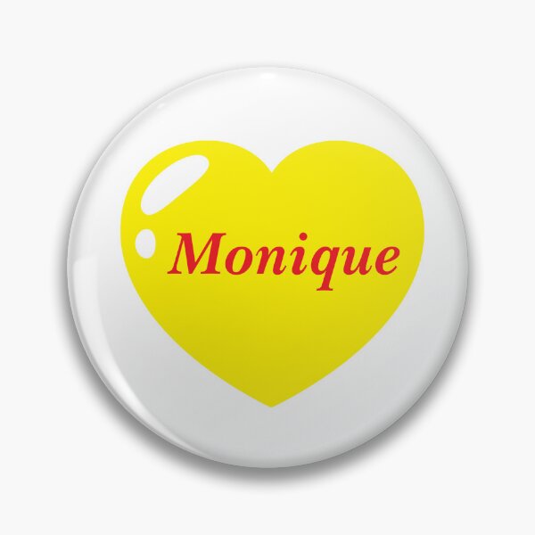 Item preview, Monique Name with Yellow Heart  designed and sold by Monika Howarth.