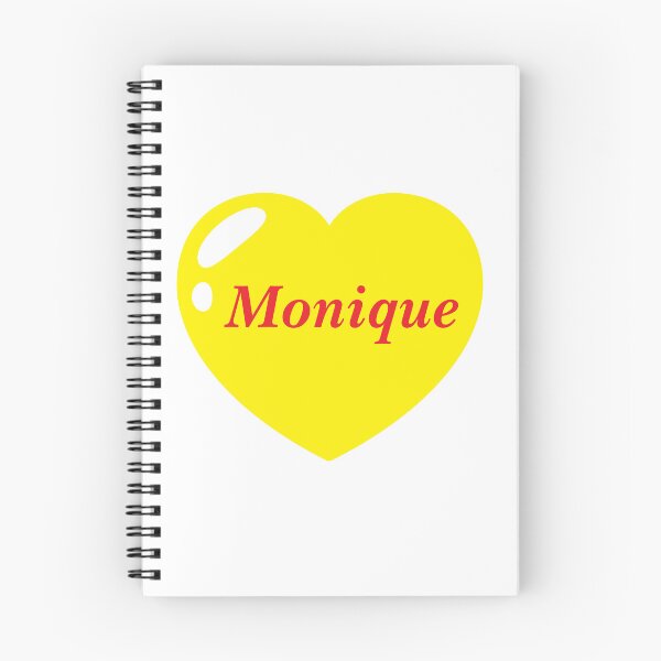 Item preview, Monique Name with Yellow Heart  designed and sold by Monika Howarth.