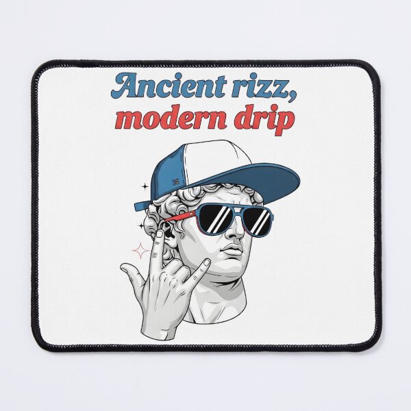 Artikelvorschau, Ancient Rizz, Modern Drip – Klassische Statue Meme Streetwear Digital Art entworfen und verkauft von AnnDesignStudio.