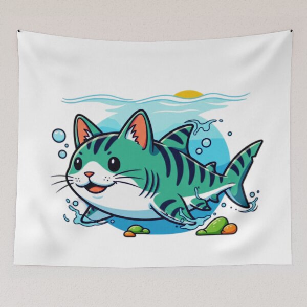 Item preview, A CAT SHARK. JAPANESE CAT designed and sold by Obinne.