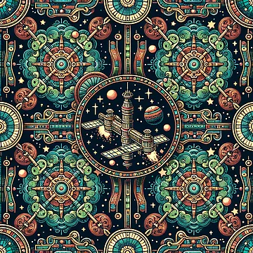 Artwork thumbnail, Space Pattern by InkredibleZ