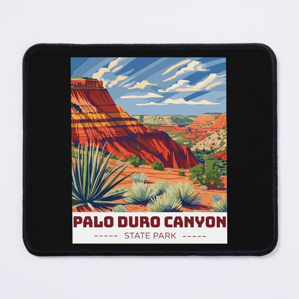Item preview, Palo Duro Canyon State Park in Texas, USA Vintage Art Travel Landscape designed and sold by MaateoDesign.