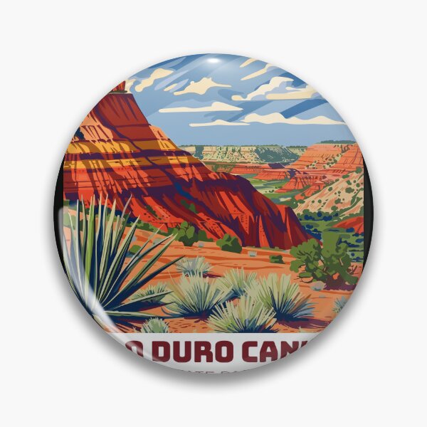 Item preview, Palo Duro Canyon State Park in Texas, USA Vintage Art Travel Landscape designed and sold by MaateoDesign.
