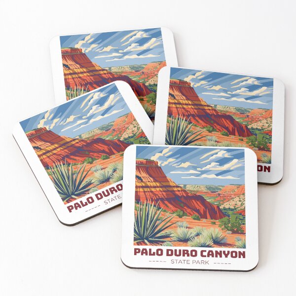 Item preview, Palo Duro Canyon State Park in Texas, USA Vintage Art Travel Landscape designed and sold by MaateoDesign.