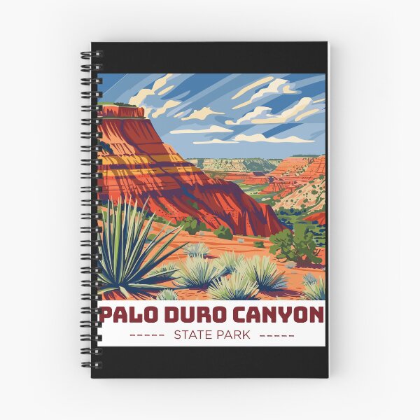 Item preview, Parque Estatal del Cañón de Palo Duro en Texas, EE. UU. Paisaje de viaje con arte vintage designed and sold by MaateoDesign.
