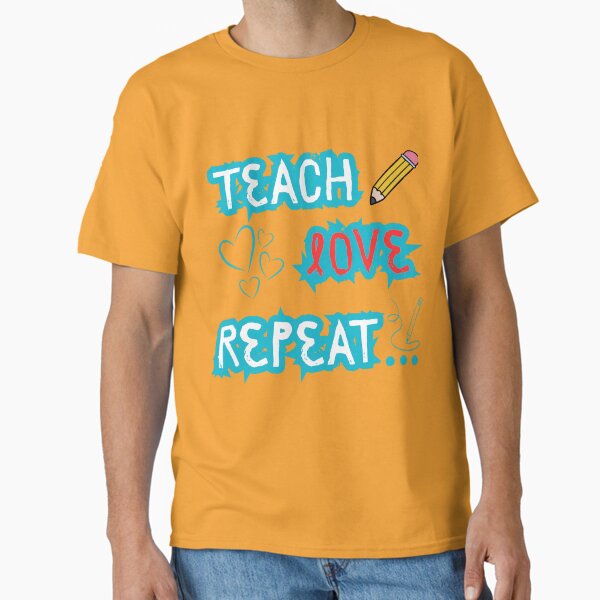 Item preview, Teach Love Repeat - Inspirational Teacher Design designed and sold by Designkarte.