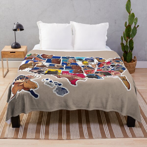Item preview, All State Mammals/Animals (On USA Map) designed and sold by littlealiart.