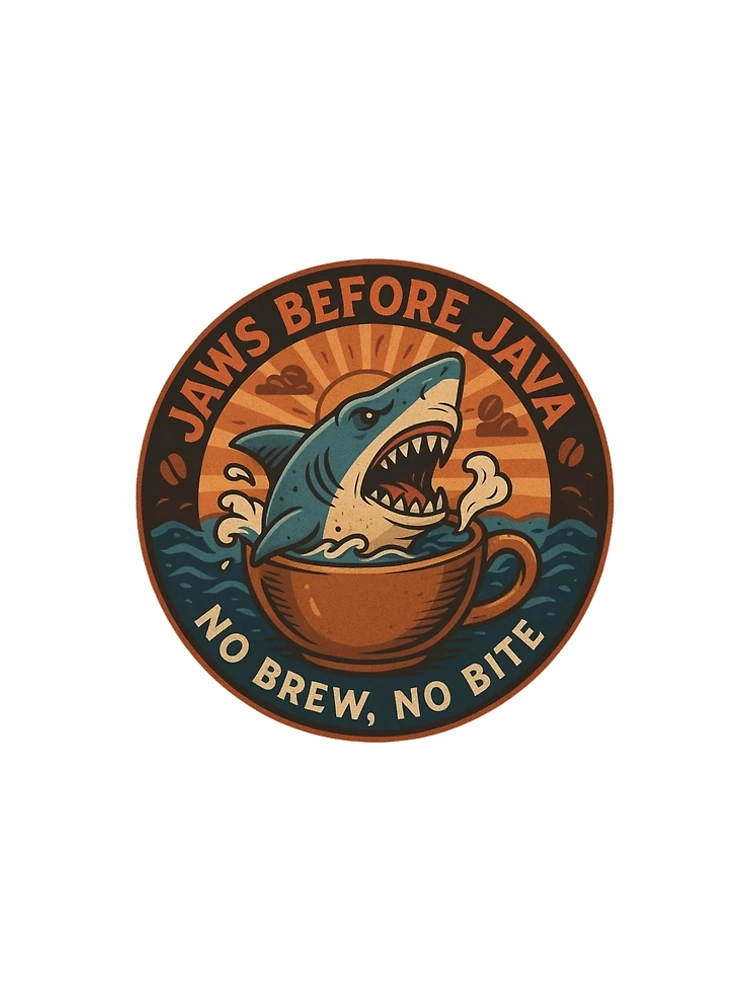 Thumbnail 5 of 5, A-Line Dress, Jaws Before Java designed and sold by JavaJokeTees.