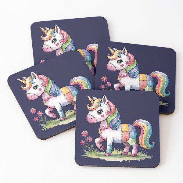 Item preview, Rainbow Unicorn - Patchwork Animal designed and sold by PawPrintStyles.