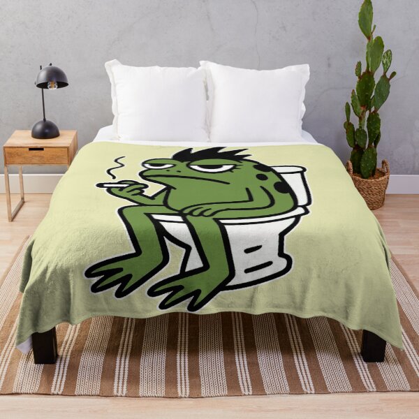Item preview, Toilet Morning Frog designed and sold by FarieArt.