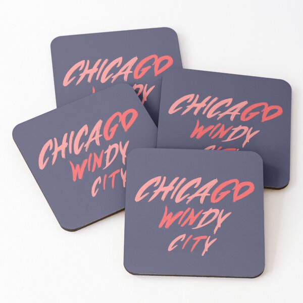 Item preview, Chicago Windy City – Bold Pink Brush Typography Street Art designed and sold by OnionLatte.