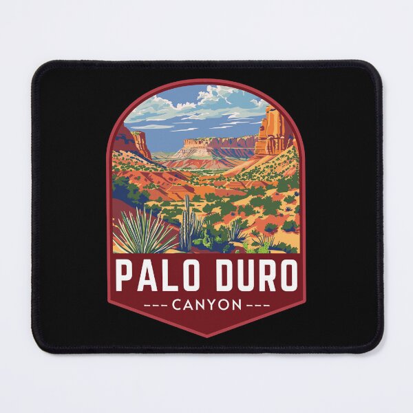 Item preview, Palo Duro Canyon State Park in Texas, USA Vintage Travel Art Badge designed and sold by MaateoDesign.
