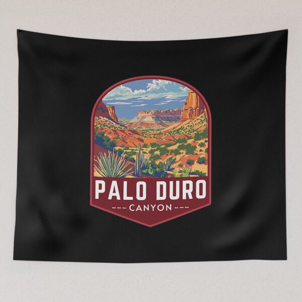 Item preview, Palo Duro Canyon State Park in Texas, USA Vintage Travel Art Badge designed and sold by MaateoDesign.